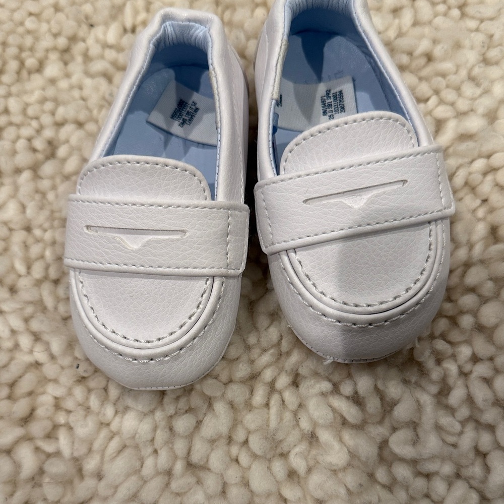 Janie and Jack White Kids Moccasins